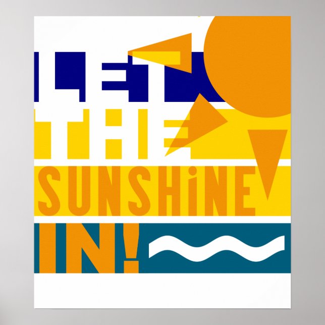 Sonnenschein in Poster gelassen (Vorne)