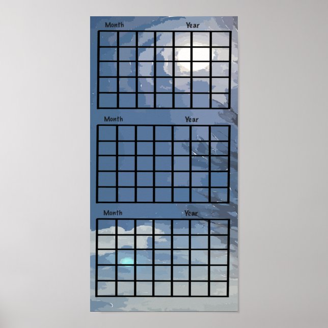 Sonnenschein in Sky 3 Monate Kalender Poster (Vorne)