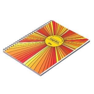 Sonnenschein individuell anpassbar notizblock