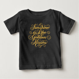 Sonnenschein ist wie Golden Kisses Black Baby Top