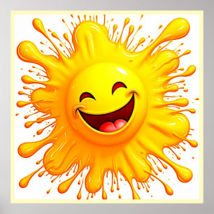 Sonnenschein-Lächeln: Explodierende Freude Poster