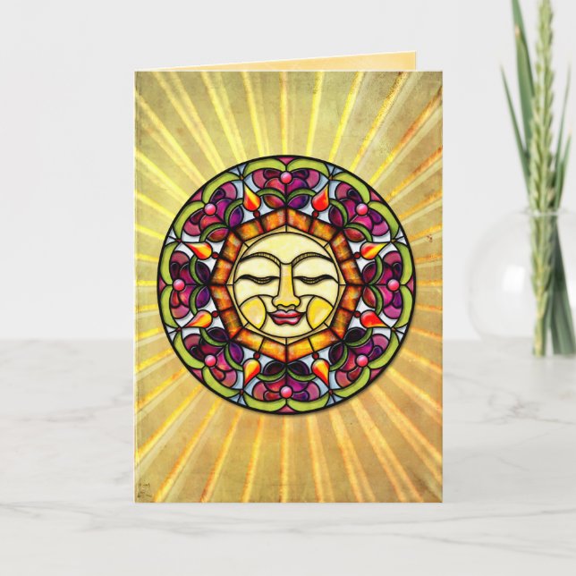 Sonnenschein - (Leere Grußkarte) Karte (Vorderseite)