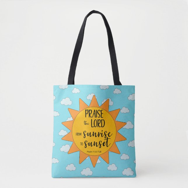 Sonnenschein Lobet den Herrn Tasche (Vorderseite)