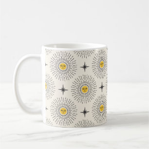 Sonnenschein mit Gesicht Himmelfahrt nahtlos Muste Kaffeetasse