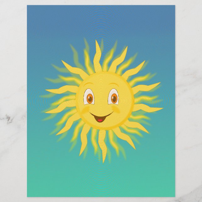 Sonnenschein mit kreisförmigen Linien (Vorderseite)