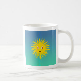 Sonnenschein mit kreisförmigen Linien Kaffeetasse