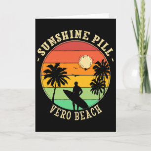 Sonnenschein-Pille Vero Beach Sommer Florida Tropi Karte