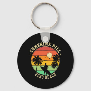 Sonnenschein-Pille Vero Beach Sommer Florida Tropi Schlüsselanhänger