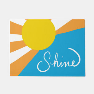 Sonnenschein-Rays des Glücks von @ Cathy Thompson Fußmatte
