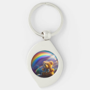 Sonnenschein Regenbogen Teddybär Wunderland Schlüsselanhänger