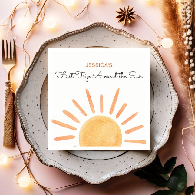 Sonnenschein-Regenbogenreise Rund um die Sonne 1.  Serviette (Von Creator hochgeladen)