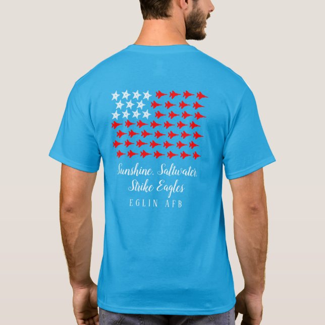 Sonnenschein, Salzwasser, Adler streichen - Unisex T-Shirt (Rückseite)