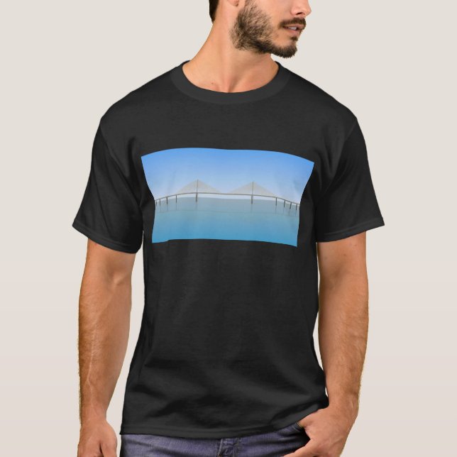 Sonnenschein Skyway Brücke: Tampa Bay: T-Shirt (Vorderseite)