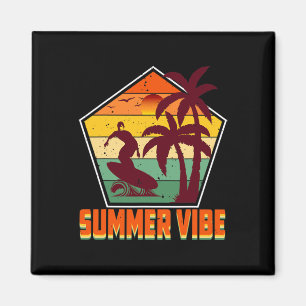 Sonnenschein Sommer Palmen Strand Vibes Tropisch S Magnet