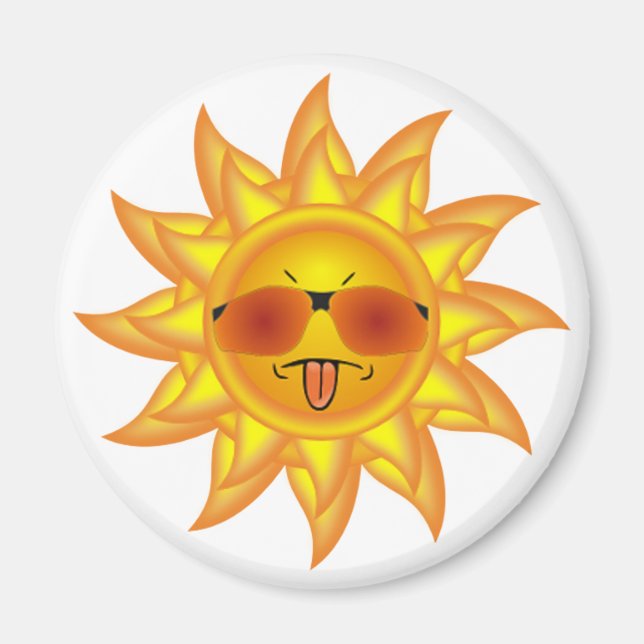 Sonnenschein, Sommerhitze, Sonnenschein - zu Höhen Magnet (Vorne)