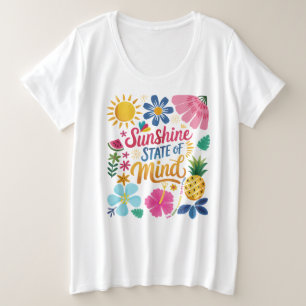 Sonnenschein-Staat Große Größe T-Shirt