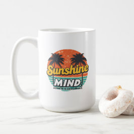 Sonnenschein-Staat Sommer Tasse, Retro-Strand-Kaff Kaffeetasse