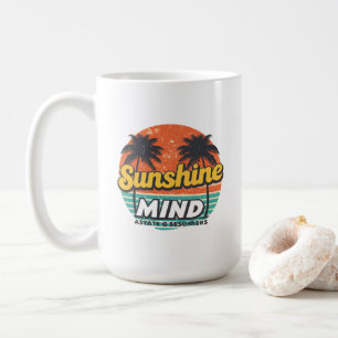 Sonnenschein-Staat Sommer Tasse, Retro-Strand-Kaff Kaffeetasse