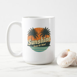 Sonnenschein-Staat-Sommer-Tasse, Retro-Strand-Kaff Kaffeetasse