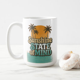 Sonnenschein-Staat-Sommer-Tasse, Retro-Strand-Kaff Kaffeetasse