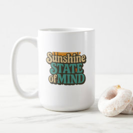 Sonnenschein-Staat-Sommer-Tasse, Retro-Strand-Kaff Kaffeetasse