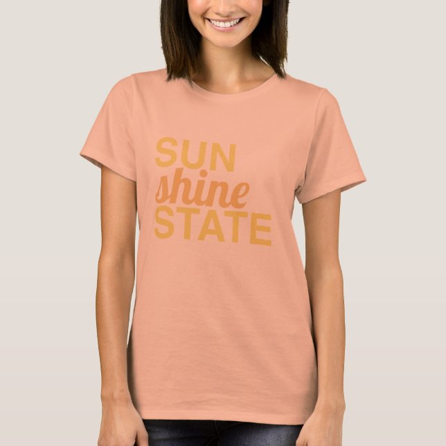 SONNENSCHEIN-STAAT - sonnig, Florida-Staat des T-Shirt (Vorderseite)