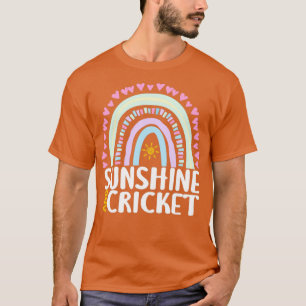 Sonnenschein und Cricket Niedlicher Regenbogen für T-Shirt