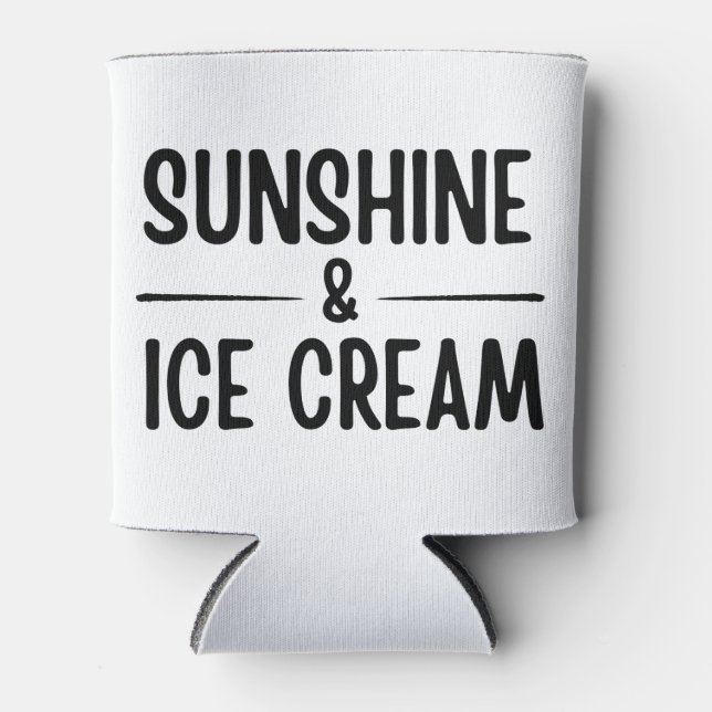Sonnenschein und Eis Dosenkühler (Vorderseite)