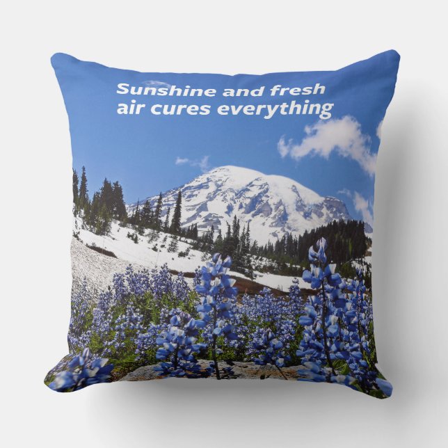 Sonnenschein und Frischluft Kissen (Vorderseite)