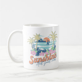 Sonnenschein und gute Wellen Kaffeetasse