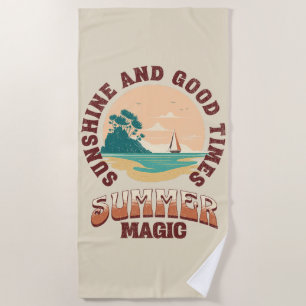 Sonnenschein und gute Zeiten - Sommermagie Strandtuch