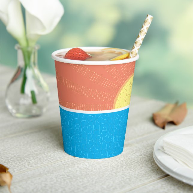 Sonnenschein und Haie Sommer Pappbecher (In Situ)