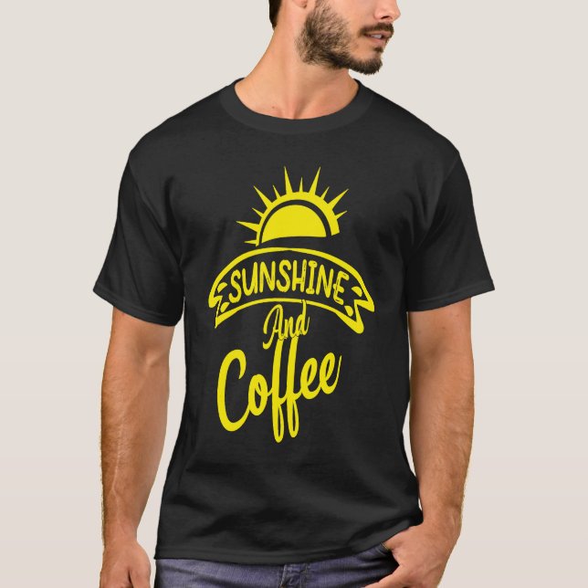 Sonnenschein und Kaffeetrinker Barista Espres T-Shirt (Vorderseite)