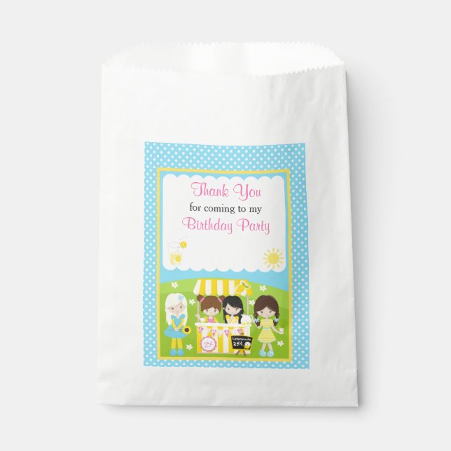 Sonnenschein und Lemonade Geschenktütchen (Vorderseite)