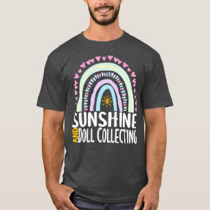 Sonnenschein und Puppe Sammeln Niedliches Regenbog T-Shirt