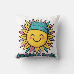 Sonnenschein und Scrubs-Nurse-Wurfkissen Kissen