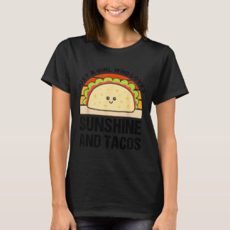 Sonnenschein und Taco Cinco de Mayo Fiesta mexikan T-Shirt