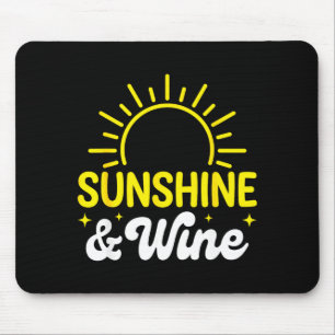 Sonnenschein und Wein Sommer im Freien Mousepad