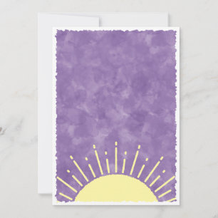 Sonnenschein-Wasserfarbe-Baby-Shower-Hintergrund i Einladung