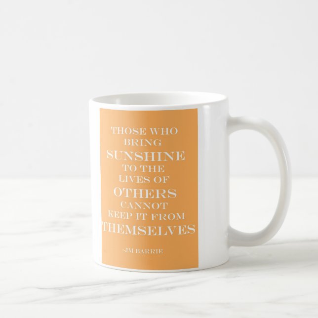 SONNENSCHEIN-ZITAT-TASSE - KAFFEETASSE (Rechts)