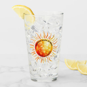 Sonnenschein-Zustand, Sorgen zurückgelassen Glas