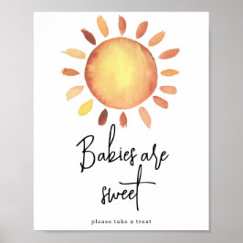 Sonnenscheinbabys sind süß poster