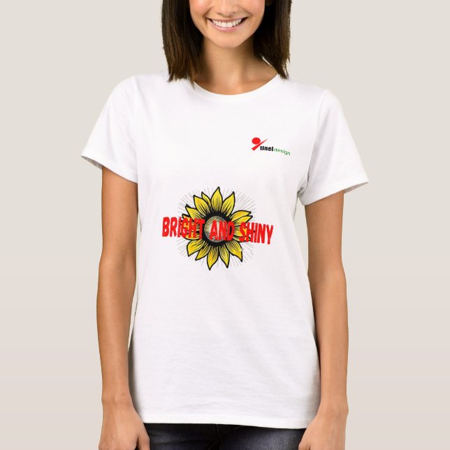 "Sonnenscheinblüten - T - Shirt strahlt Positivitä (Vorderseite)