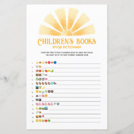 Sonnenscheinbücher für Kinder Emoji-Picktionary