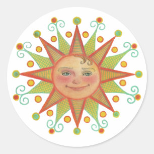 Sonnenscheinkleber Runder Aufkleber