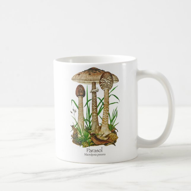 Sonnenschirm-Pilz-Kaffee-Tasse Kaffeetasse (Rechts)