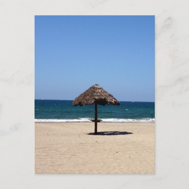 Sonnenschirm Postkarte (Vorderseite)