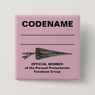 Sonnenschirm-Protektorats-Code-Namen-Knopf Button