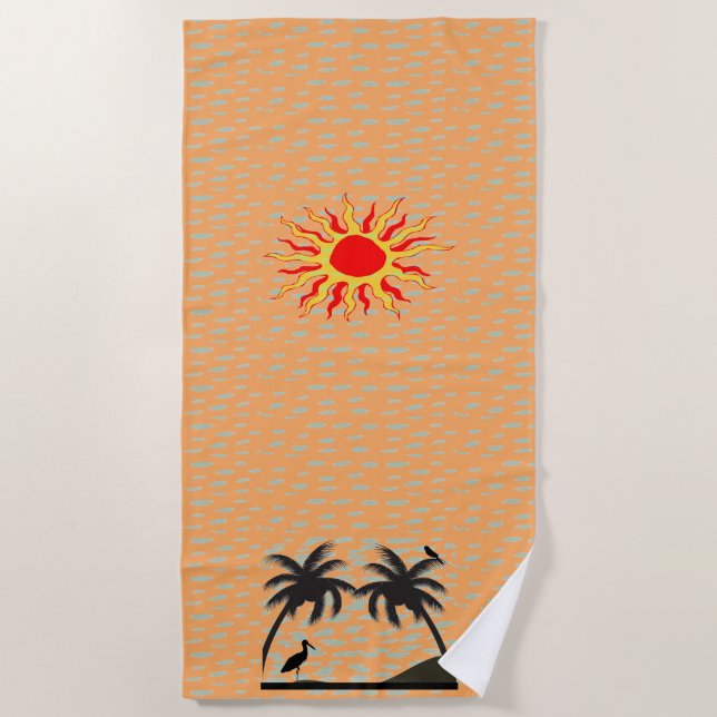 Sonnenschirm Strandtuch (Vorderseite)