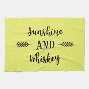 SONNENSCHIRM UND WHISKEY GESCHIRRTUCH